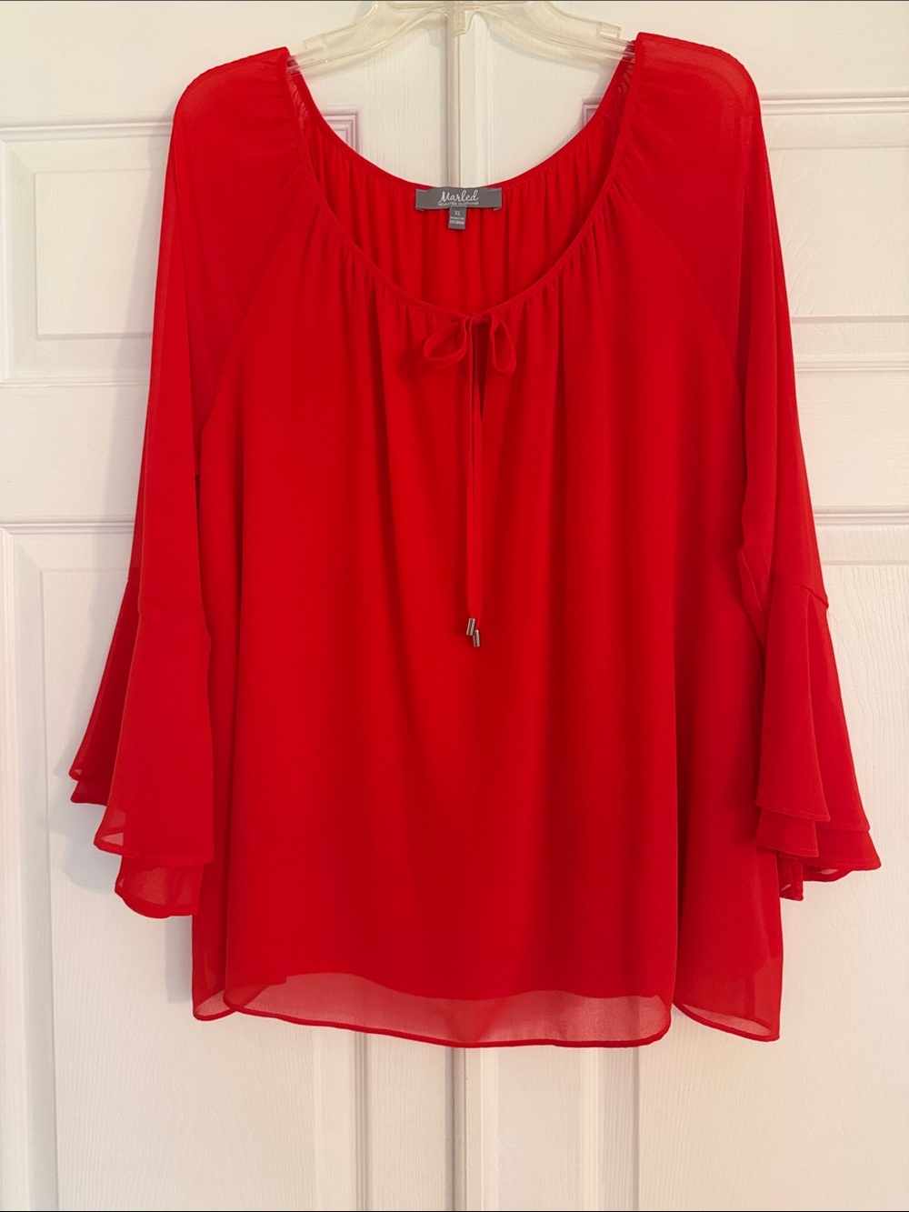 Marled Coral Blouse